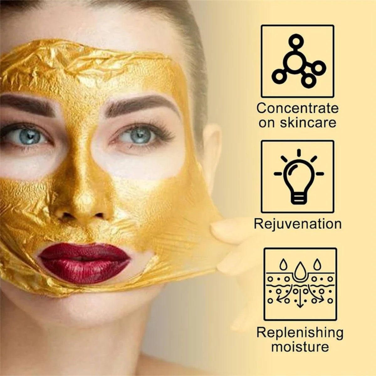 Retinol Snake Venom Peptide Gold Mask