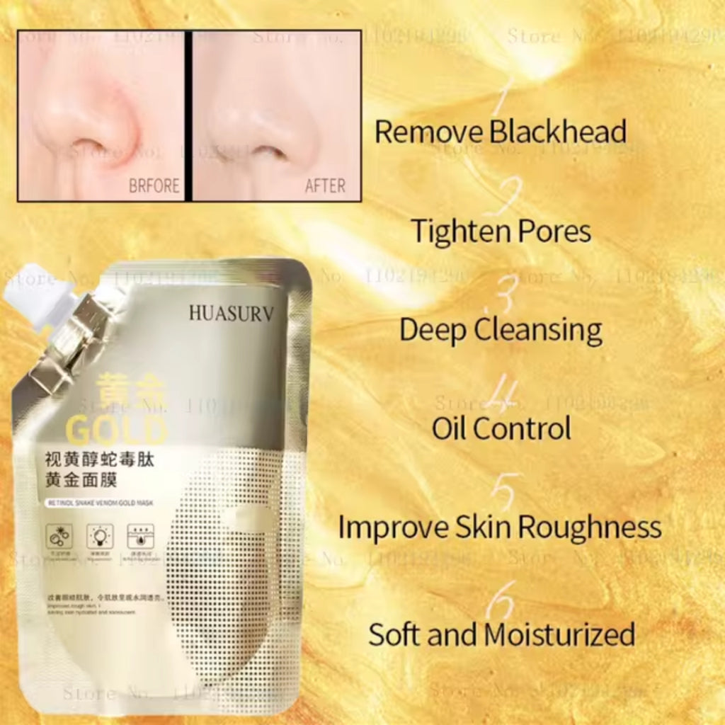 Retinol Snake Venom Peptide Gold Mask
